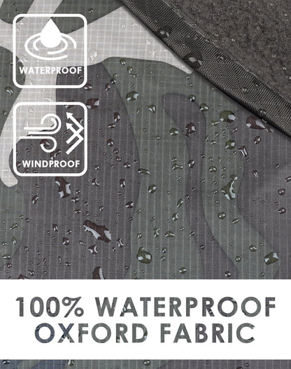 DUKUSEEK Hooded Stadium Blanket, Camouflage Waterproof Windproof Outdoor Fleece Blanket - Large (79x56), Portable, Wearable, Warm for Outdoor Hunting, Sporting Events…