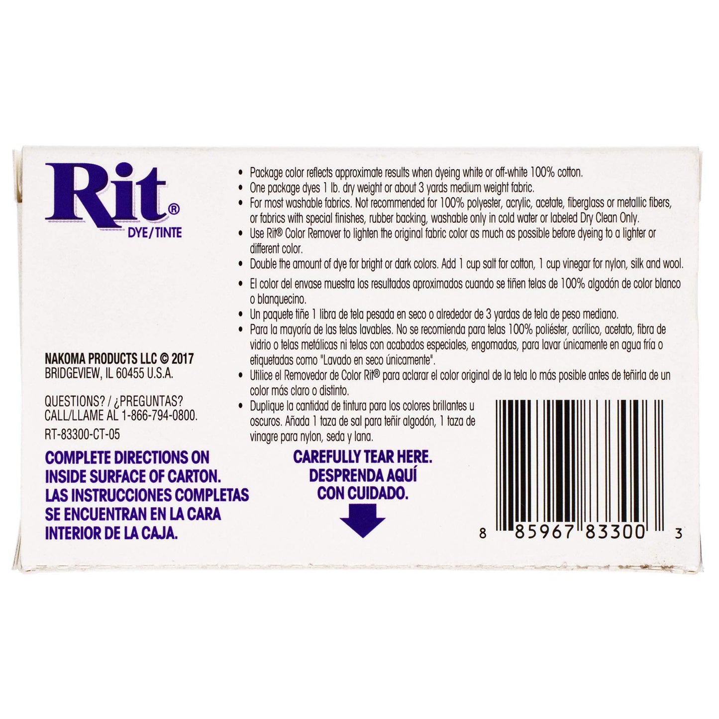 All Purpose Concentrated Rit Dye Powder Single Pack for Clothing, Décor, and Crafts – Cocoa Brown