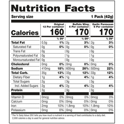 Snack Factory Pretzel Crisps Variety Pack, Individual 1.5 Ounce (Pack of 24)