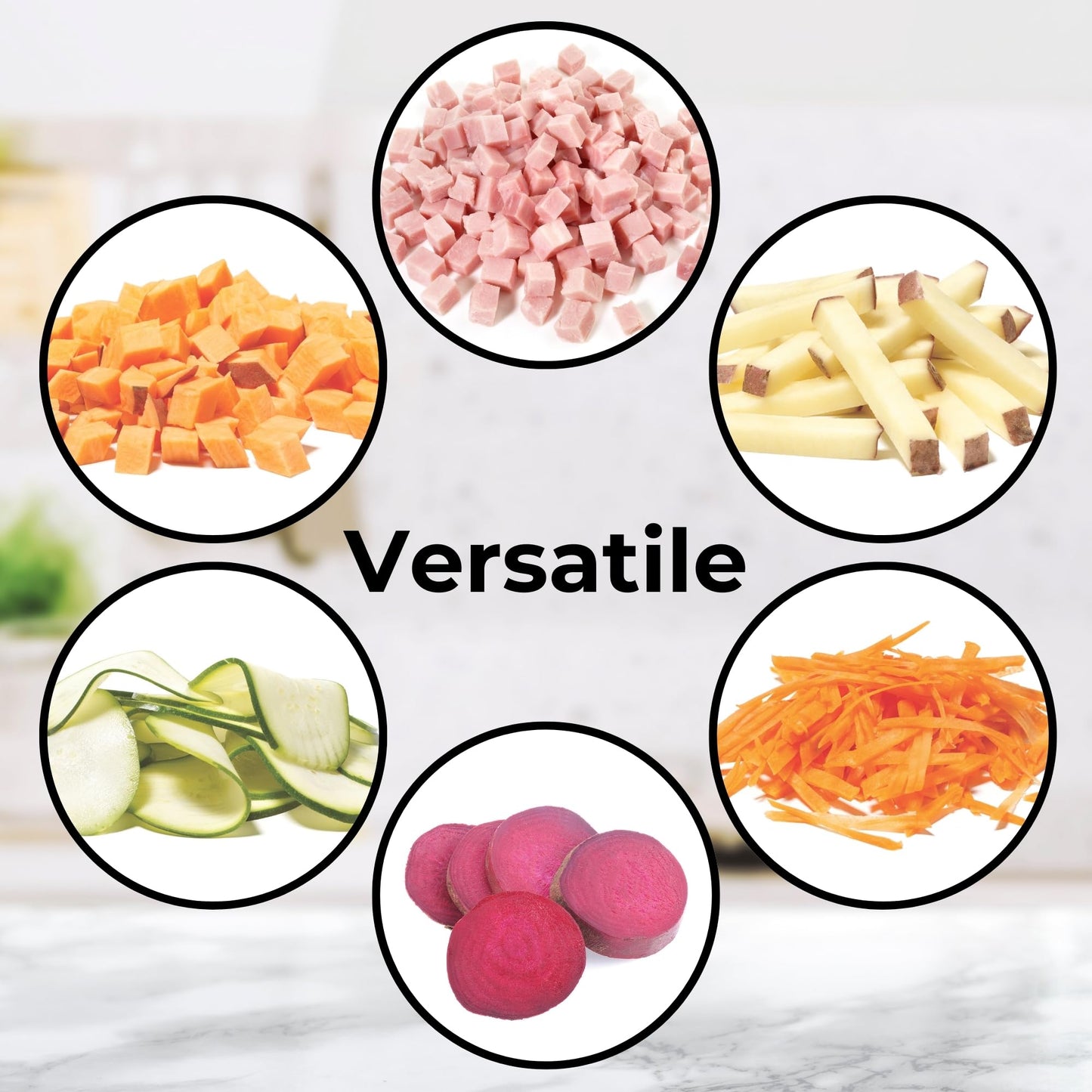 Starfrit Pump'n'Slice - Vertical Mandoline, Food Chopper, Slicer - Precision Adjustable Slicing, Julienne, Dicing - Safe Enclosed Blades, Fold for Storage - High Efficiency Spring Pump - Cleaning Tool