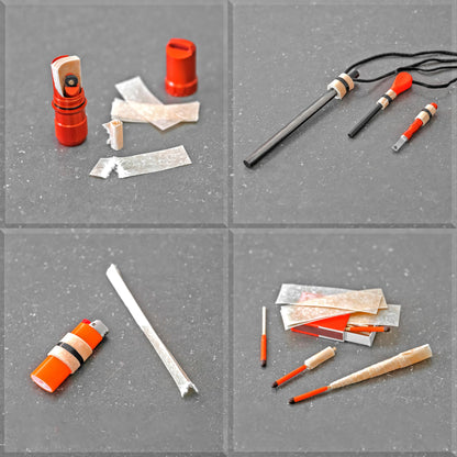 Procamptek Fire Strip Roll 55-feet Weatherproof Waxed Fire Starter Tinder Tape for Emergency, Camping, Survival, Fire pits | Made in North America