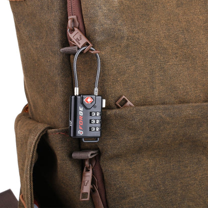 TSA Approved Cable Luggage Locks, Re-settable Combination with Alloy Body, Black 2 Locks.