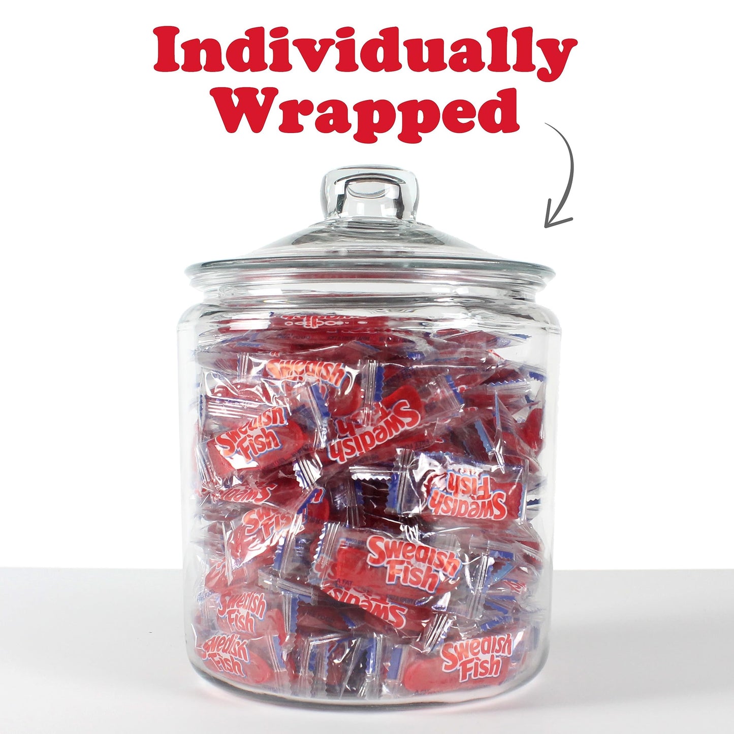 SWEDISH FISH Individually Wrapped Soft & Chewy Candy, Bulk Candy, School Snacks, 240 Count Box