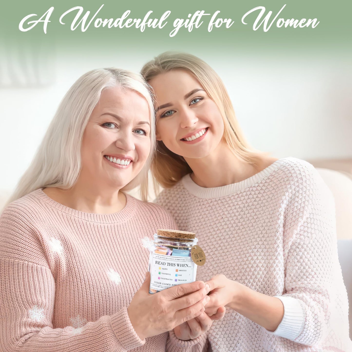 Read This When Bible Verses Jar For Daily Encouragement – Christian Gifts for Women, Birthday Gifts for Women, Christmas Gifts for Women, Birthday Gifts for Mom, Graduation & Teacher Gifts