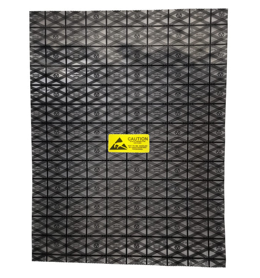 Daarcin Open Top Antistatic Bag,10pcs 12X16in/30x40cm Large ESD Anti Static Bags for Motherboard Video Card LCD Screen with Anti-Static Labels