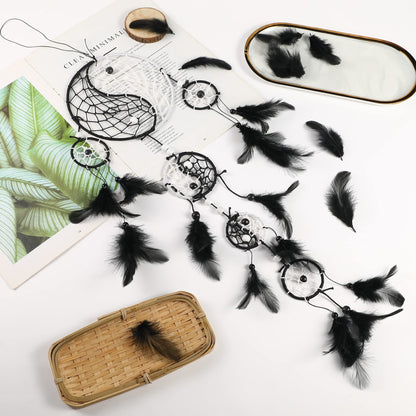 Soarer Black Craft Feathers Bulk - 300pcs 3-5inch Natural Feathers for Wedding Home,Dream Catcher Supplies,DIY Crafts and Halloween Holiday Party(Black)