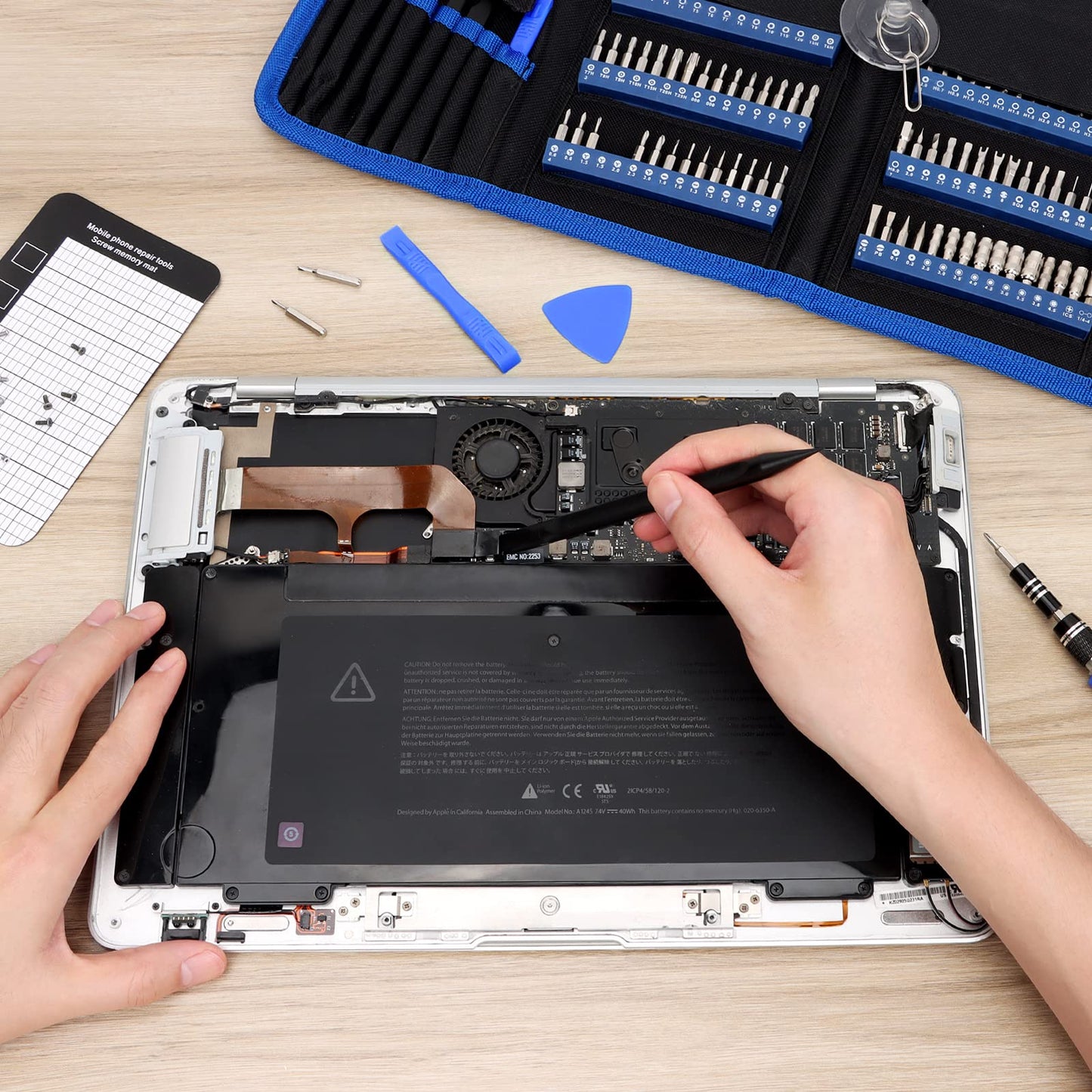 STREBITO Spudger Pry Tool Kit 11 Piece Opening Tool, Plastic & Metal Spudger Tool Kit, Ultimate Prying & Open Tool for iPhone, Laptop, iPad, Cell Phone, MacBook, Tablet, Computer, Electronics Repair