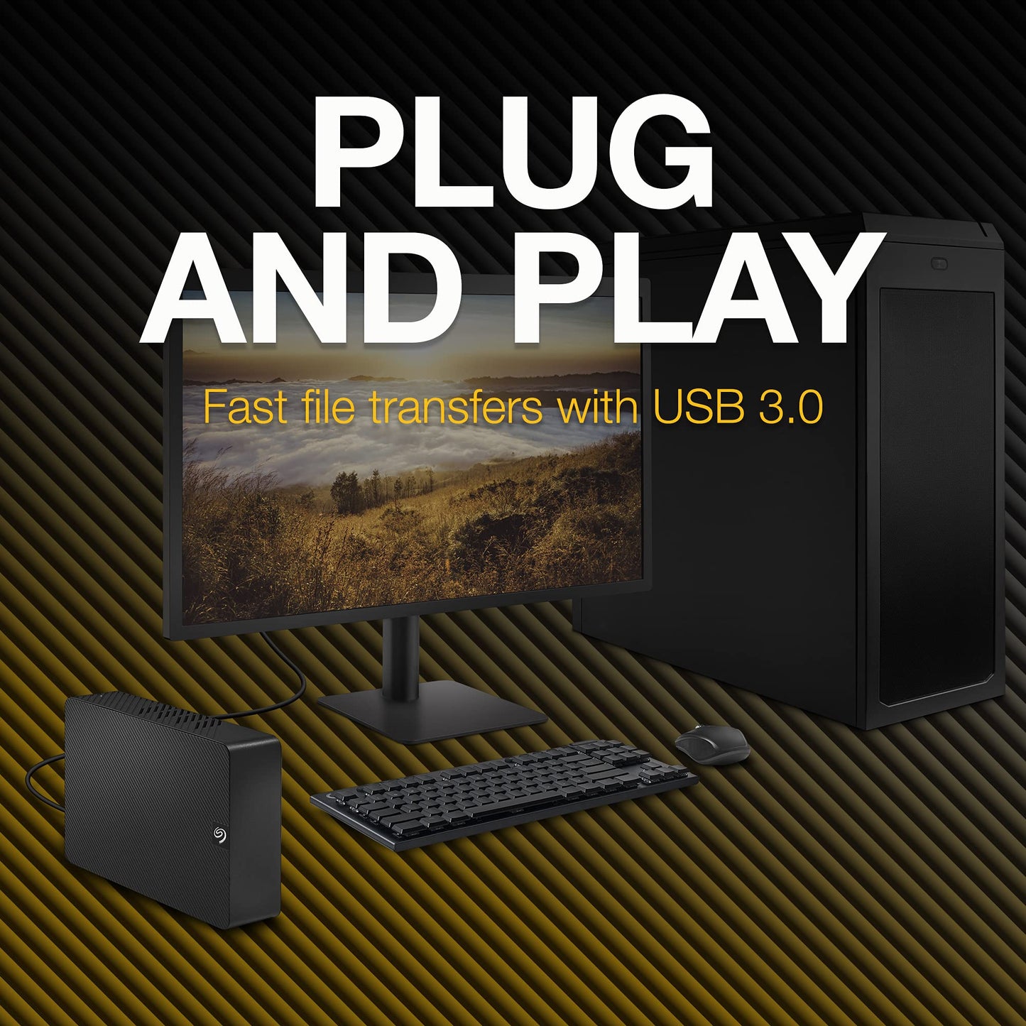 Seagate Expansion Desktop 20TB, Externe Harde Schijf, 3.5", PC & Laptop, USB 3.0, Data Rescue Service (STKP20000400)