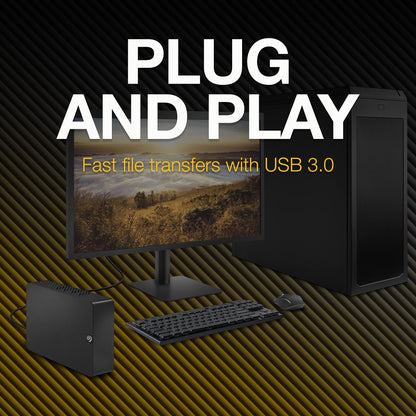 Seagate Expansion Desktop 20TB, Externe Harde Schijf, 3.5", PC & Laptop, USB 3.0, Data Rescue Service (STKP20000400)