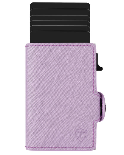 Conceal Plus Small RFID Wallet Women, Slim Compact Travel RFID Blocking Credit Card Holder Womens Wallet, Smart Pop Up RFID Minimalist Card Case, Capacity 6-10 Cards Plus Cash & ID