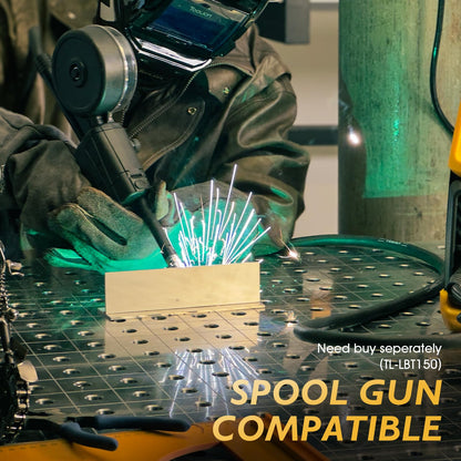 TOOLIOM MIG/TIG/CUT/Stick Welder 5 in 1 Multiprocess Welding Machine 110/220V Dual Voltage Aluminum Welding Machine Spool Gun Compatible
