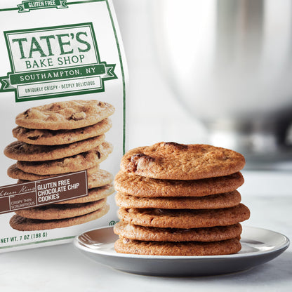Tate's Bake Shop Gluten Free Cookies Variety Pack, Lemon, Ginger Zinger and Chocolate Chip Cookies, 4-7 oz Bags
