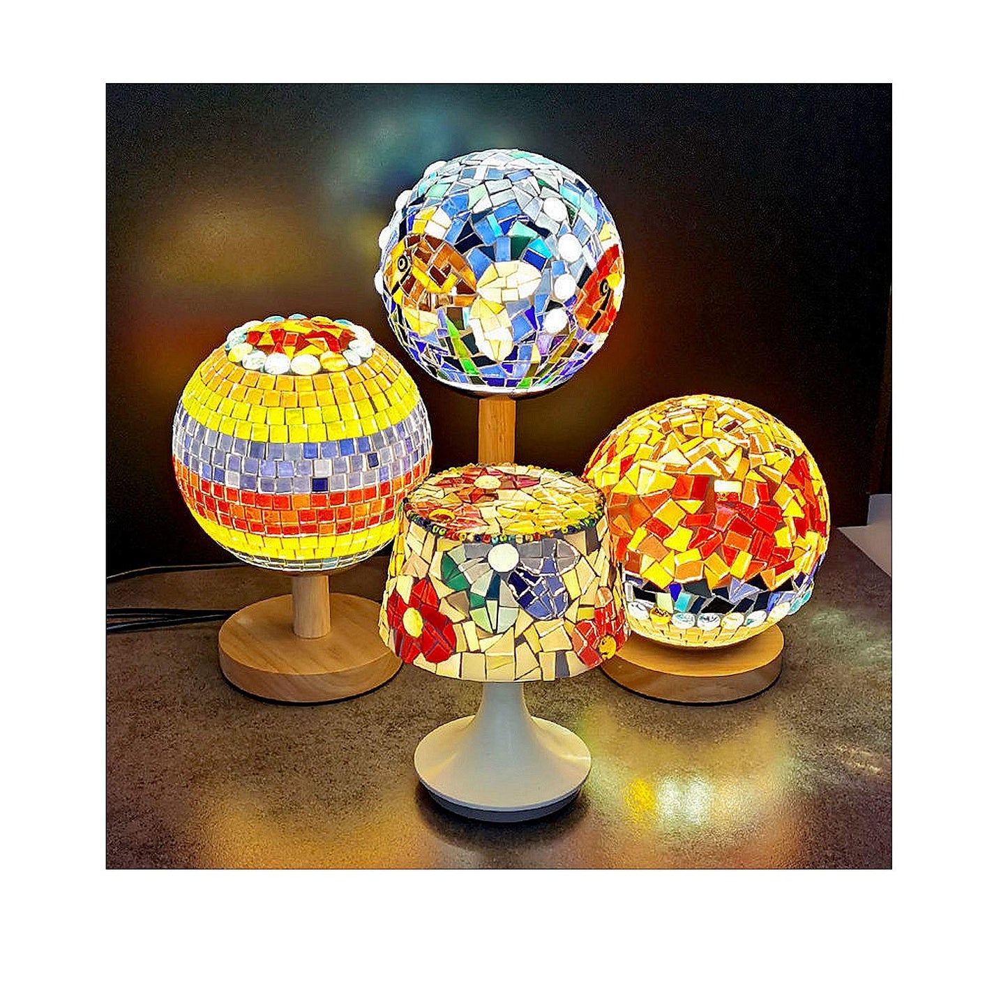 100 Pieces Mosaic Tiles Squares Orange Crystal Mosaic Stained Glass for Crafts Supplies DIY Picture Frames Handmade Jewelry Coasters Art Material Decoration,1x1cm