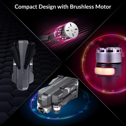 Contixo F35 GPS Drone with 4K UHD Camera 2-Axis Self stabilizing Gimbal 5G WiFi FPV RC Quadcopter Brushless Drone for Adults, Bonus 64GB SD Card Carrying Case