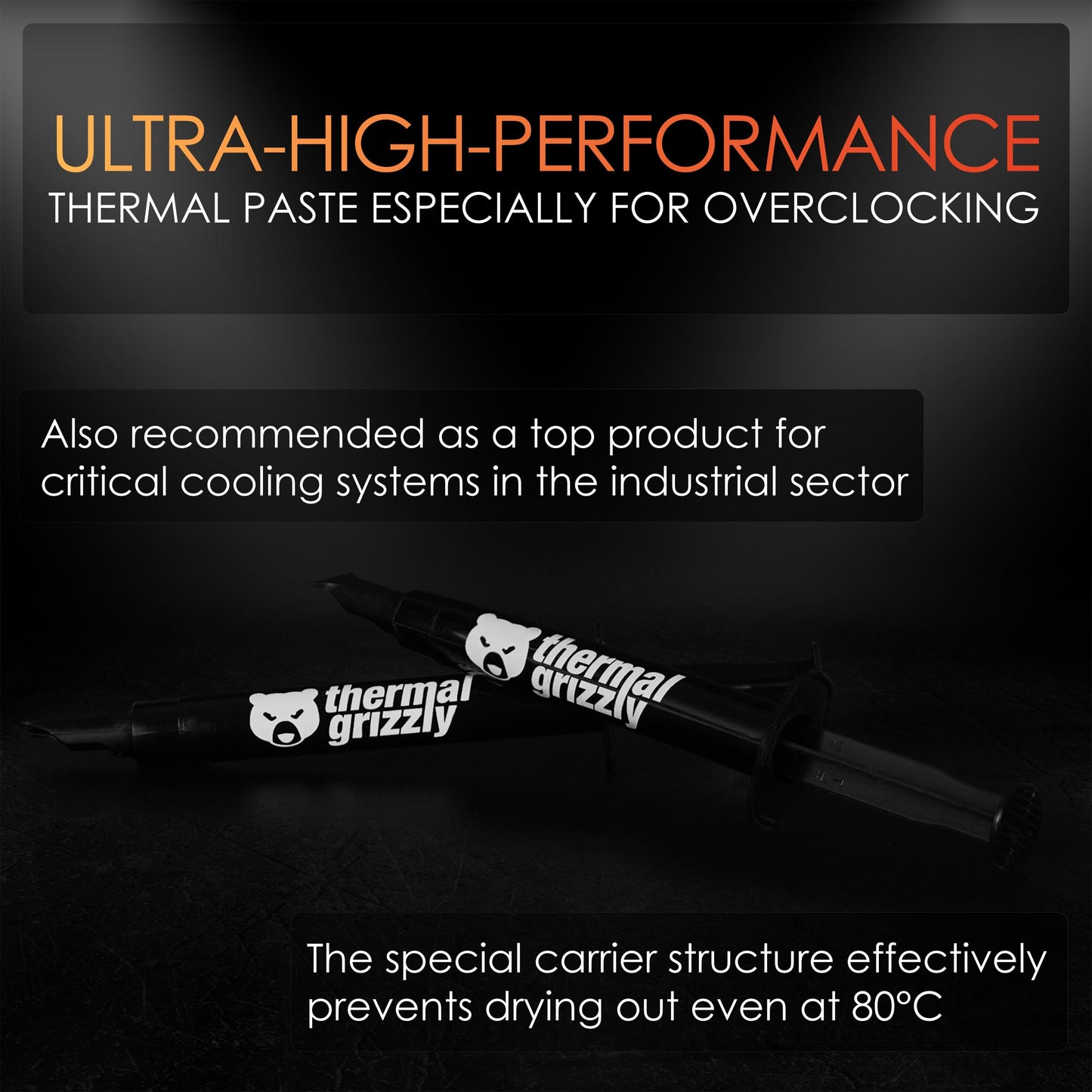 Thermal Grizzly Kryonaut - 1 Gram - Extremly High Performance Thermal Paste - for Demanding Applications and Overclocking CPU/GPU/PS4/PS5/Xbox