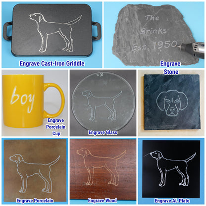 20 Pcs Carbide Burr Bits 1/8" Shank Compatible with Dremel Milwaukee Metal Grinding Wood Stone Steel Carving Cutting Engraving Grinder Kit Attachment Rotary Tool Accessories Set Harder than Diamond