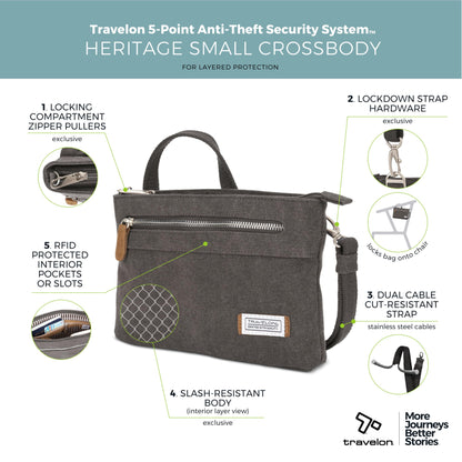 Travelon Anti-Theft Heritage Small Crossbody