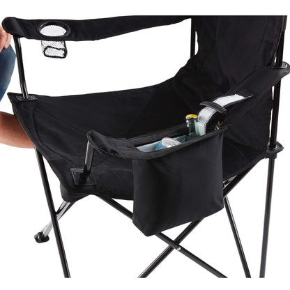 Coleman Portable Camping Chair with 4-Can Cooler, Cushioned Seat & Back with Side Pockets & Cup Holder, Carry Bag Included, Great for Camping, Tailgating, Firepits, Patio, & More