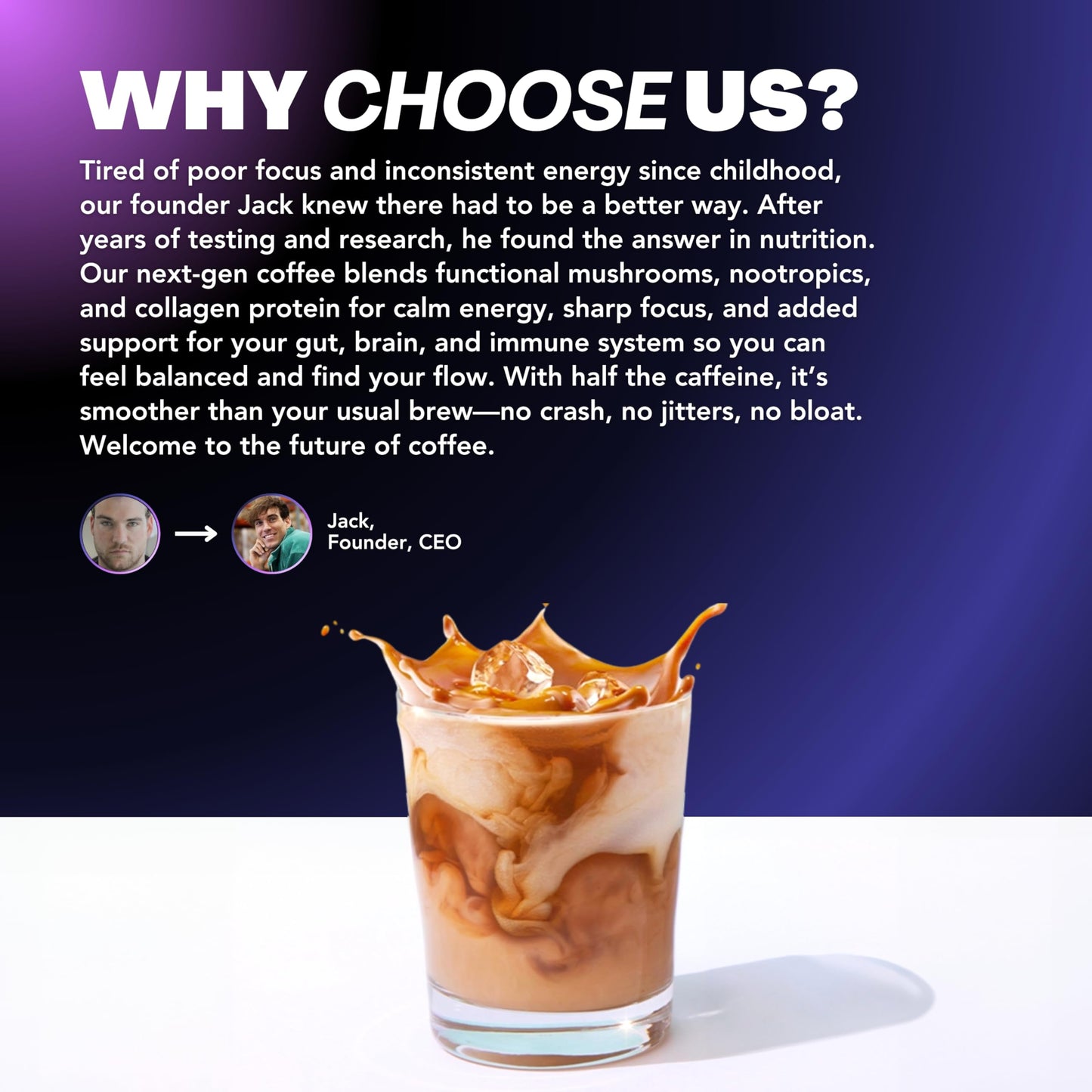 Everyday Dose Premium Adaptogenic Mushroom Coffee with Grass-Fed Collagen, Chaga, Lions Mane & L-Theanine for Better Focus, Energy, Digestion, Skin, and Immunity 30 Servings