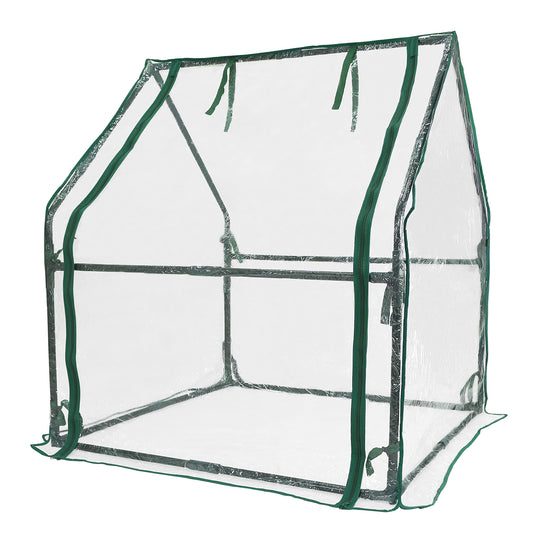 Gardzen Mini Greenhouse Heavy Duty Portable Green House, Clear Tent Small Greenhouse for Indoor Outdoor Plants 36.2”(L) x36.2”(W) x42.5”(H)