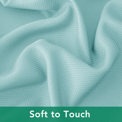 Biscaynebay Round Tablecloth 60 Inch-Auqa Blue Outdoor Fabric Table Cover-Small Circle Folding Table Cloths Linen Water Resistant for Kitchen Dining Picnic Patio Outdoor Party Restaurant Tables