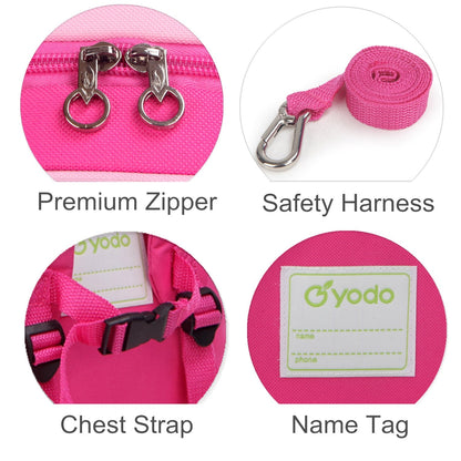 yodo Kids Insulated Toddler Backpack with Leash Safety Harness Lunch Bag