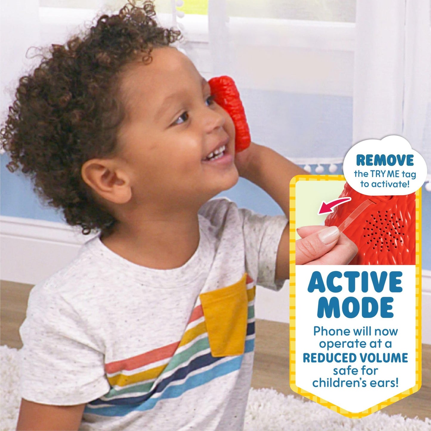 SESAME STREET Learn with Elmo Pretend Play Phone, Learning and Education, Kids Toys for Ages 2 Up by Just Play