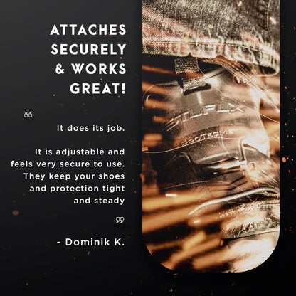 STLFLX - MetGUARDZ Replacement Straps, Replacement Straps for Pull-On Safety Boots and Shoes, Metatarsal Guard Straps, 4 Adjustable Straps per Set