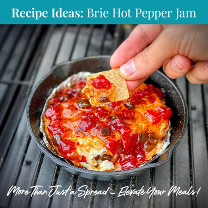 Terrapin Ridge Farms Hot Pepper Bacon Jam – Sweet & Spicy Spread with Real Bacon & Jalapeño – Gourmet Condiment for Cheese, Meats, and Appetizers – 10.5 oz Jar