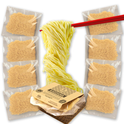Hakubaku Authentic Plain Ramen Noodles bulk (8 PACK) Kaedama. Product of Japan. Good Asian Teriyaki cold noodles for Yakisoba