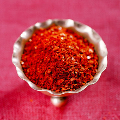 The Spice Lab Aleppo Pepper Chili Flakes Gourmet Crushed Red Pepper Flakes (French Jar) OU Kosher Gluten-Free Non-GMO All Natural - Turkish Spice Blend Used in Harissa Spice or Zaatar Spice