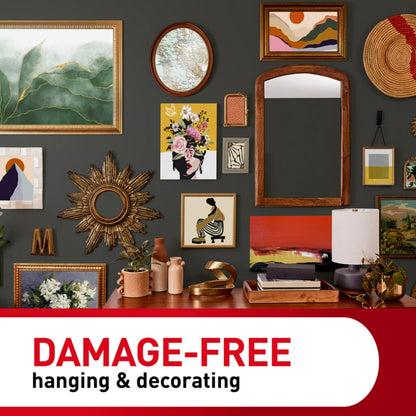 Command Clear Variety Pack, Including 8 Pairs of Picture Hangers, 4 Clear Wire Hooks and 11 Wall Hooks for Hanging Home Decor, Damage-Free Hanging Up to 19 Items with Command Strips