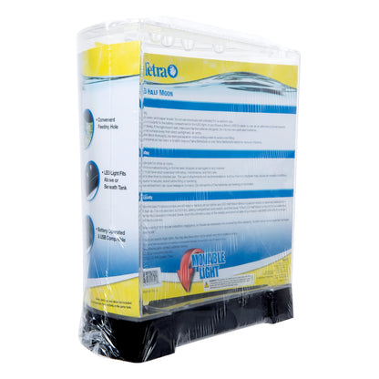 Tetra 1 Gallon Half Moon Small Fish Tank w/ Movable LED Light, For Betta & Gold Fish, Aquarium
