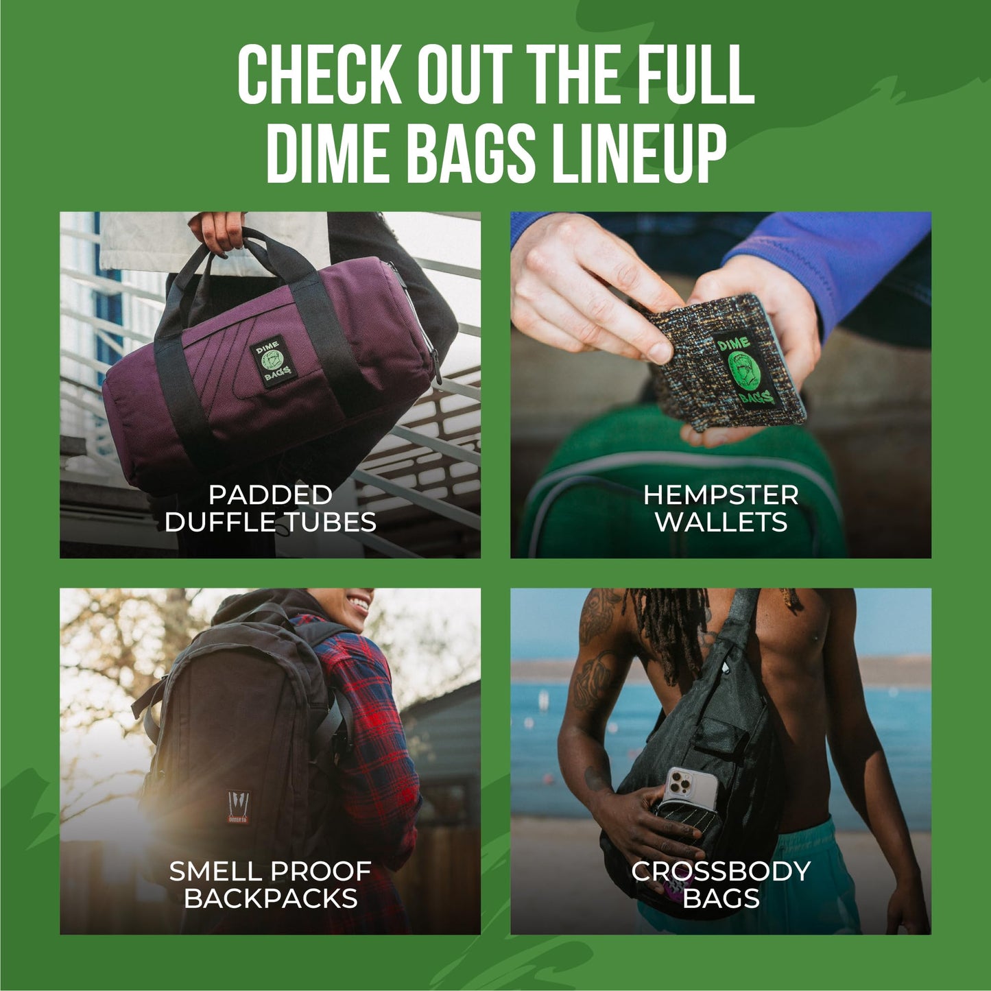 Dime Bags All-in-One Padded Pouch with Accessory Tray, Protective Case with Soft Velour Interior for Glass & Gear Storage & Travel, Durable Hemp-Polyester Fabric Exterior (7 Inch, Aqua)