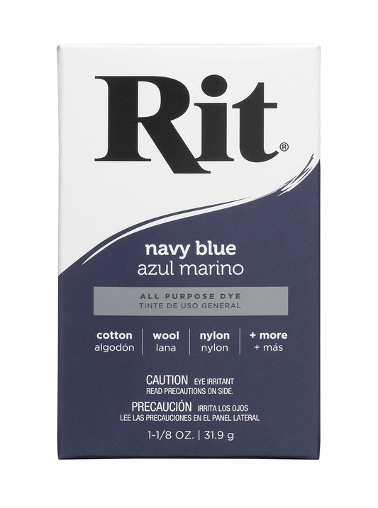 Rit Dye 3-30 Powdered Fabric Dye, Navy Blue