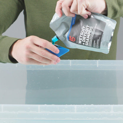 GEAR AID Wetsuit, Drysuit Cleaner and Conditioner – Wash Away Salt, Chlorine, and Residue with Concentrated Shampoo, Keeps Gear Fresh, Durable, and Ready for Use, 10 fl oz