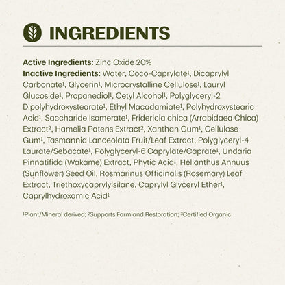 Thrive Natural Care Mineral Face Sunscreen for Sensitive Skin SPF 30, 2 Ounces - Moisturizing Unscented Sunscreen for Face - Broad Spectrum with Clear Zinc Oxide - Vegan