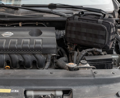 Coreflex Heavy Duty 12-Inch Multi-Purpose Tool Bag - Tactical, EDC, Range, Work Bag for Mechanics, Electricians, Carpenters, Builders, Plumbers - 12" X 7" X 7" (Black)