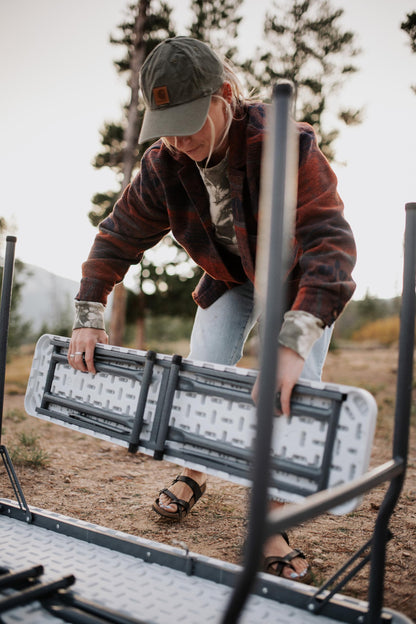 Stansport 616-100 Heavy-Duty Camp Table with Benches