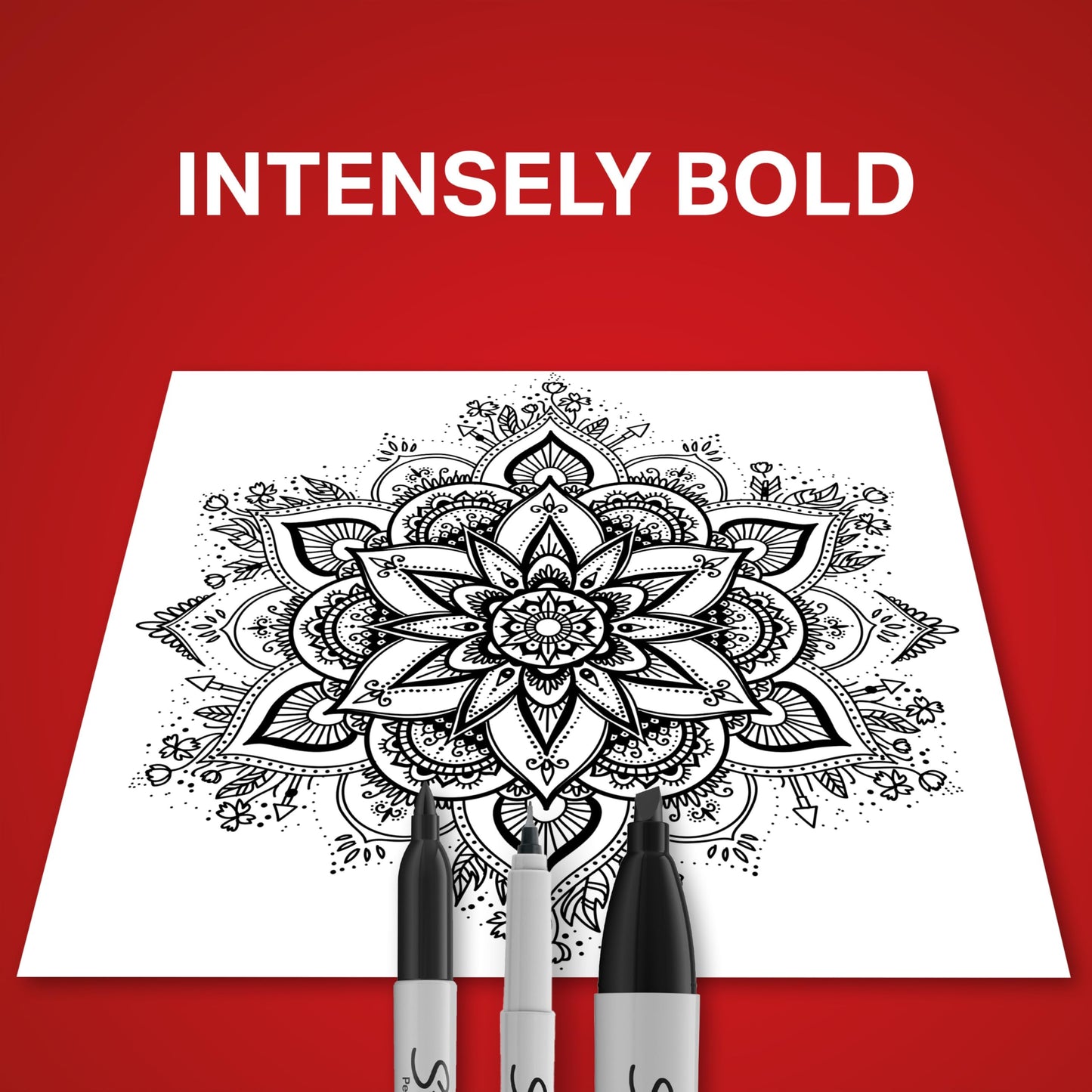 Sharpie Permanent Markers Variety Pack, Includes Chisel, Fine, and Ultra-Fine Tips, Marker Set, Writing, Coloring, Poster, Office, School Supplies, Black, 6 Count