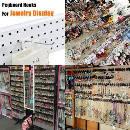 Scartink Pegboard Hooks Pegboard Accessories,4 inch,Pegboard Organizer Kit for Garage Organization,Tool Storage, 25 Pack