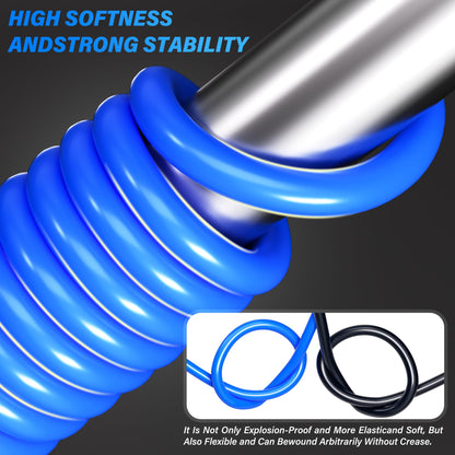TAILONZ PNEUMATIC Blue 6mm OD 4mm ID Polyurethane PU Air Hose Pipe Tube Kit 10 Meter 32.8ft