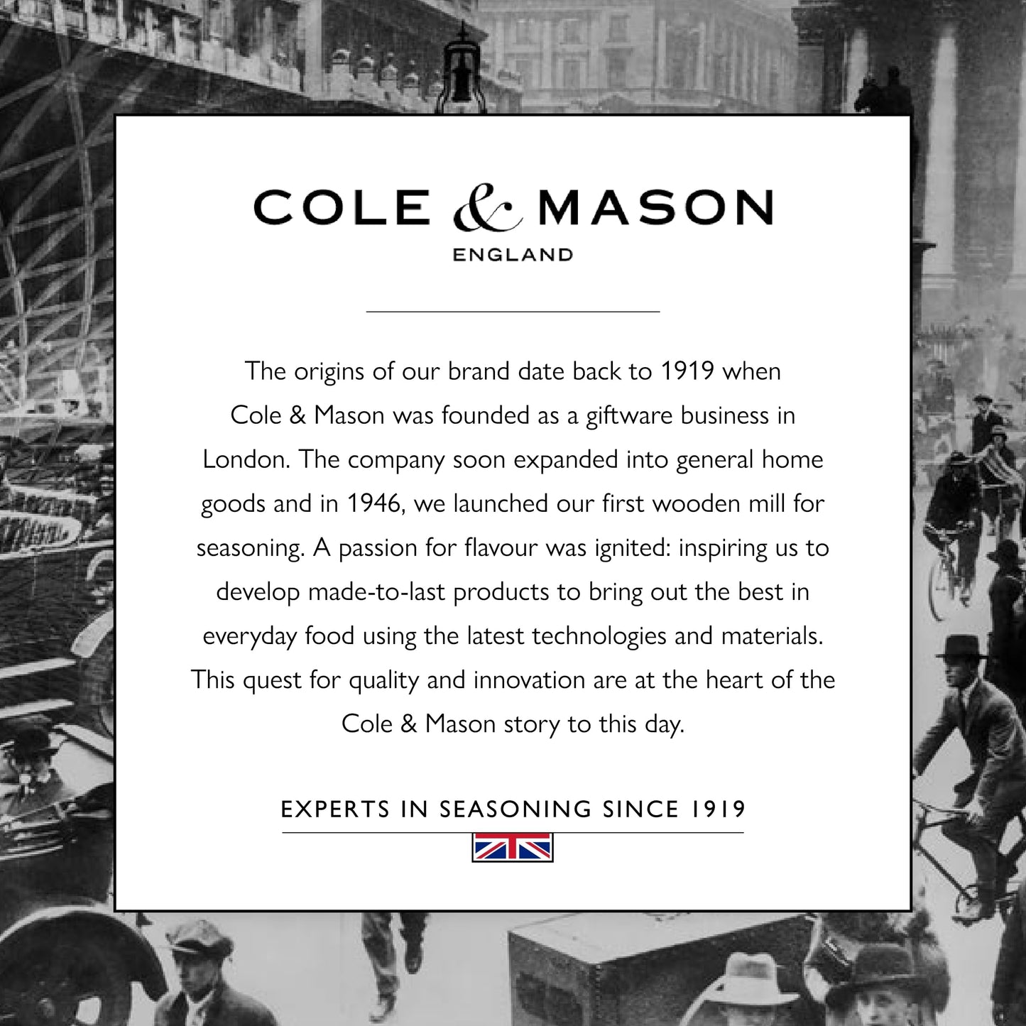 Cole & Mason Derwent Pepper Mill - Refillable Pepper Grinder with Gourmet Precision Mechanisms - Kitchen Accessories for Cooking - Black Peppercorn Grinder for Seasoning - Pepper Mill, Stainless Steel