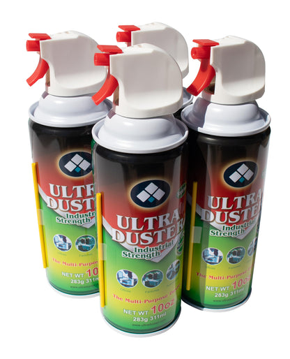 Ultra Duster Canned Air Industrial Strength 10oz 4 Pack Y
