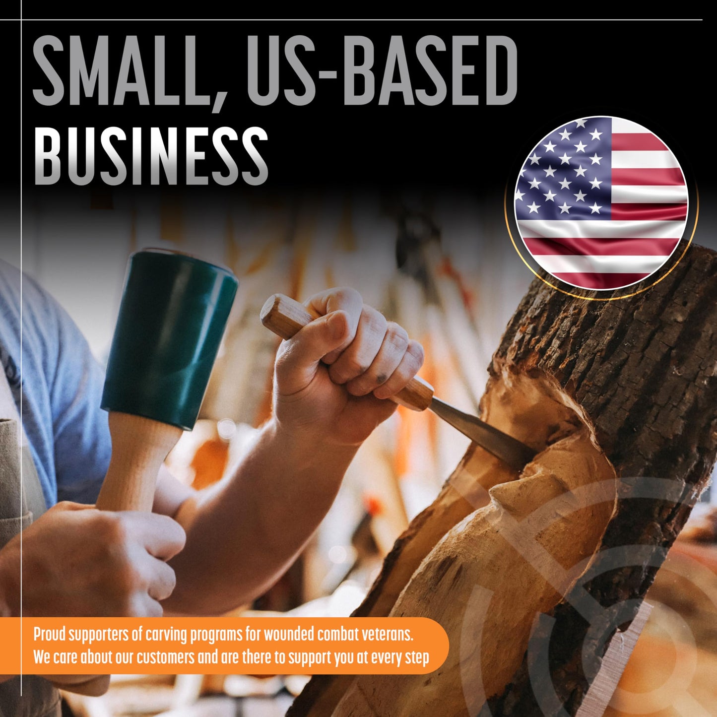 Precision Wood Carving Mallet 15oz for Woodworking, Comfortable Wooden Handle Reduces Hand Fatigue, Non-Marring Urethane Head Protects Tools, Chisel Hammer from Schaaf Tools