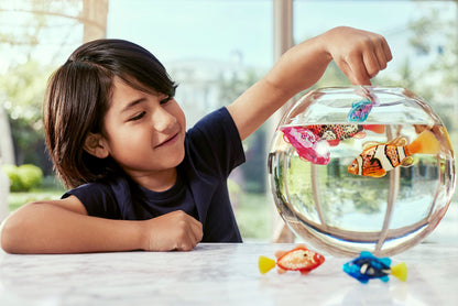 Robo Alive Robo Fish Robotic Swimming Fish (Teal + Orange) by ZURU Water Activated, Changes Color, Comes with Batteries, Amazon Exclusive (2 Pack) Series 3