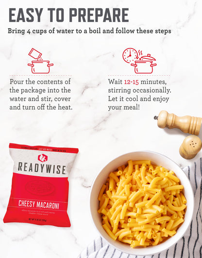 ReadyWise 30 Day Emergency Food Supply - 296 Servings, 2 Buckets, Freeze Dried Protein Meals, Survival Food Storage, Ready to Eat, Backpacking & Camping Essentials, up to 25 Year Shelf Life