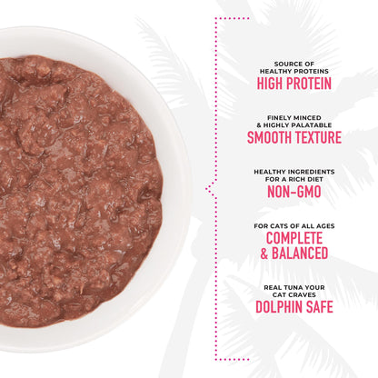 Tiki Cat Grill Pâté Variety Pack, Combinations of Real Flaked Fish, Wet High-Protein & High-Moisture Cat Food, 2.8 oz. Cans (Pack of 12)