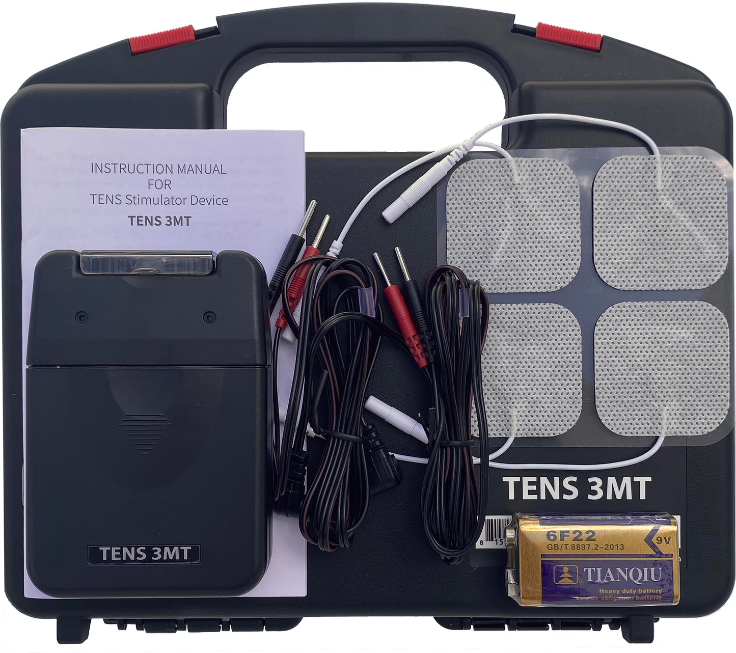 Therapist’s Choice® TENS Unit Muscle Stimulator with Accessories – TENS Unit Muscle Stimulator for Back Pain Relief, TENS Machine, Neck Pain, Sciatica Pain Relief, Nerve Pain Relief