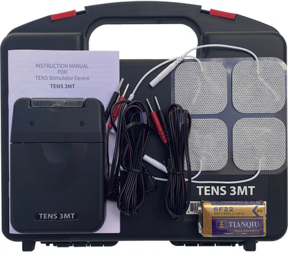 Therapist’s Choice® TENS Unit Muscle Stimulator with Accessories – TENS Unit Muscle Stimulator for Back Pain Relief, TENS Machine, Neck Pain, Sciatica Pain Relief, Nerve Pain Relief